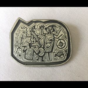 Petroglyphs Pewter PIN by Urban Fetishes